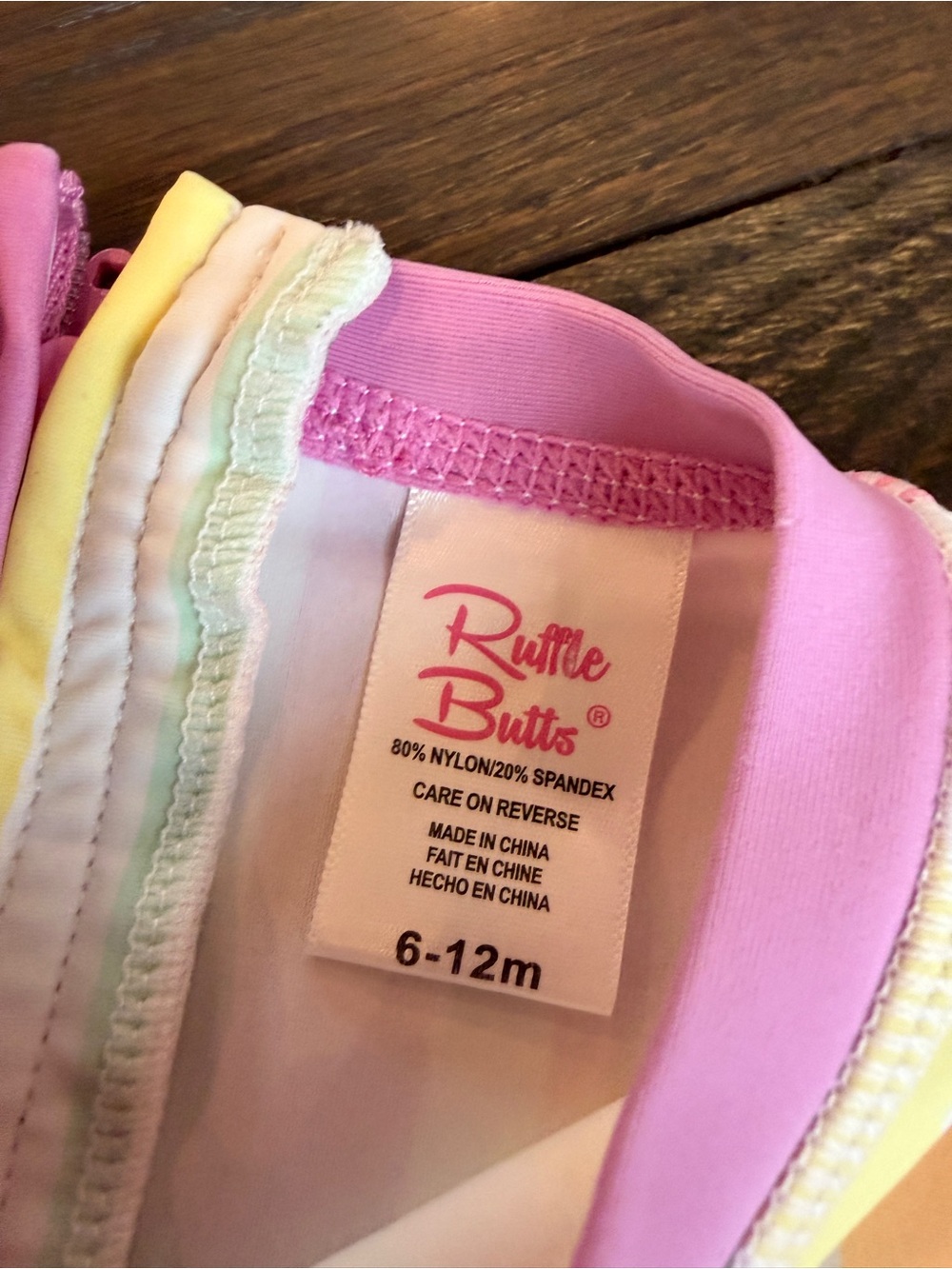 6-12 Month RuffleButts Swimsuit - Picture 6 of 9